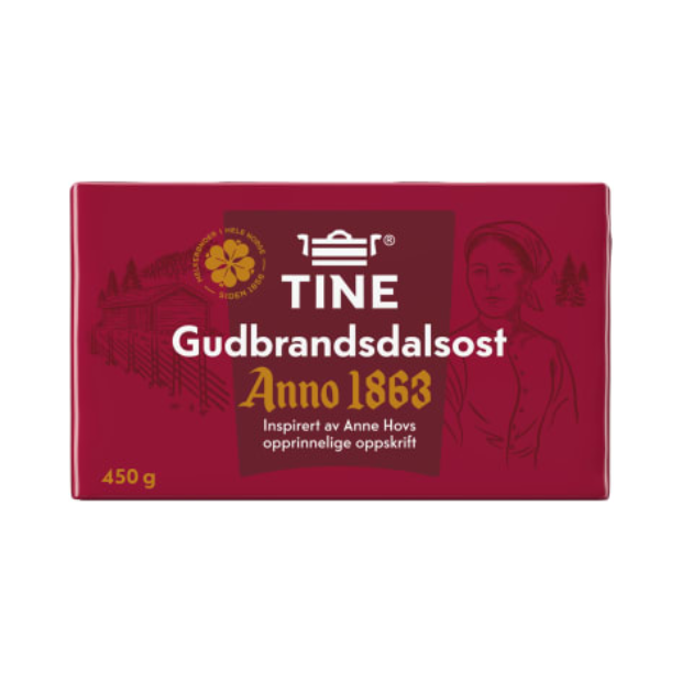 Anno 1863 Gudbrandsdal Cheese 450g Tine | Brown Cheese | All season, Brown Cheese | Tine