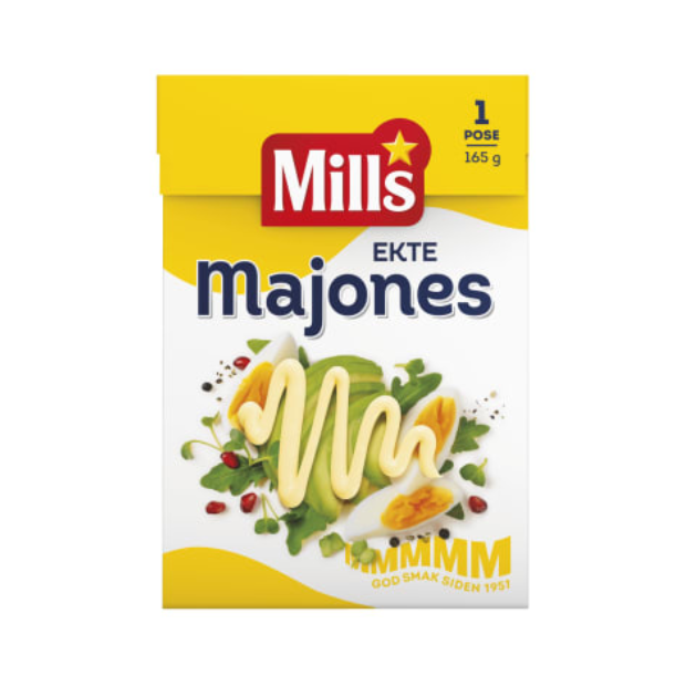 Real Mayonnaise 165g Mills (Majones Ekte) | Mayonnaise | All season, Cooking, Dinner, Dips | Mills