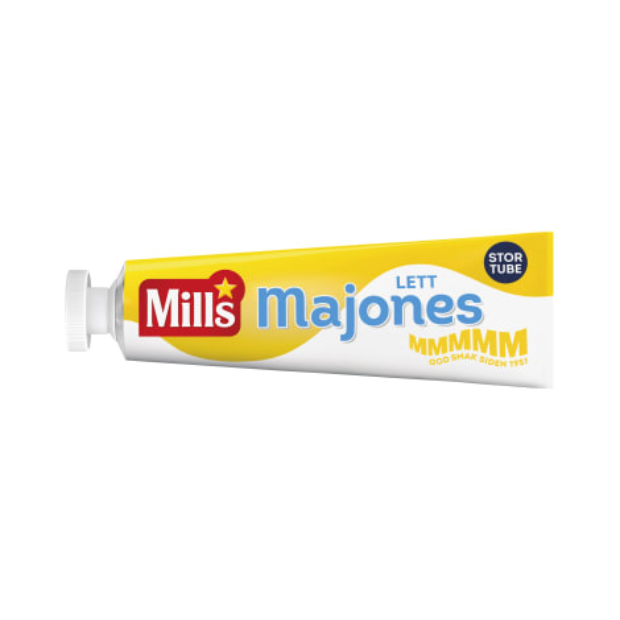 Light Mayonnaise 225g Tube Mills (Majones Lett) | Mayonnaise | Cooking | Mills