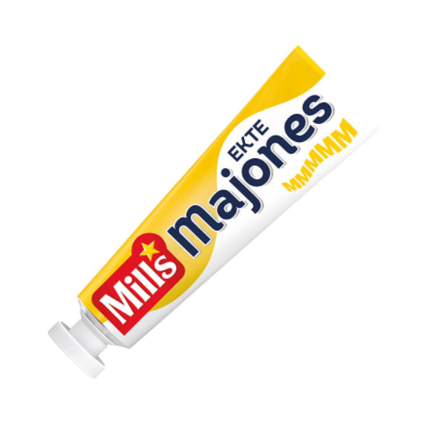 Real Mayonnaise 160g Tube Mills (Majones Ekte) | Mayonnaise | Cooking, Dips | Mills