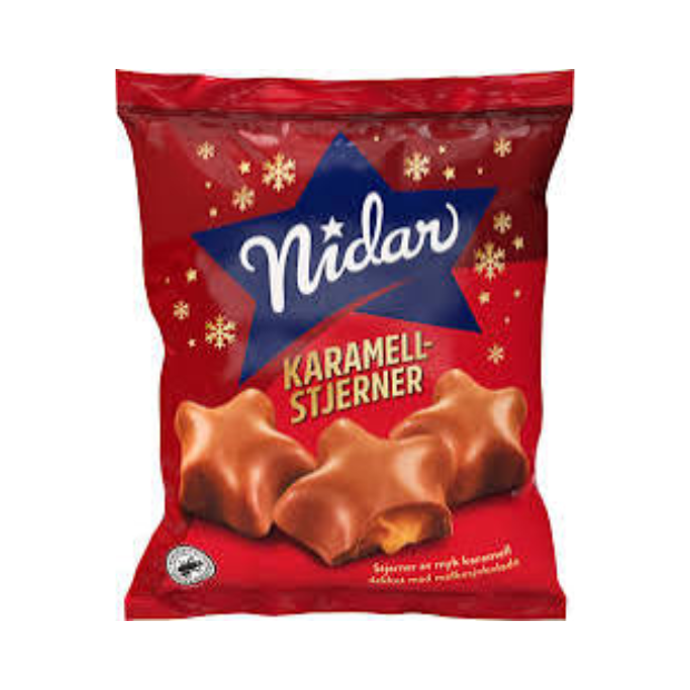 Caramel Stars 183g Christmas Chocolate Nidar | Chocolate | chocolate, christmas | Nidar