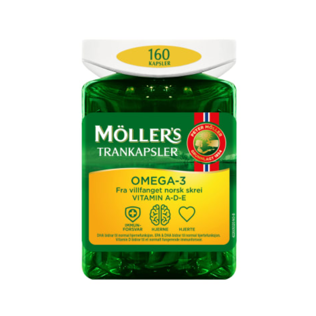 Møller's Omega-3 Cod Liver Oil Capsules 160pcs | Dietary Supplements | Cod Liver Oil, Dietary Supplement | Möller's
