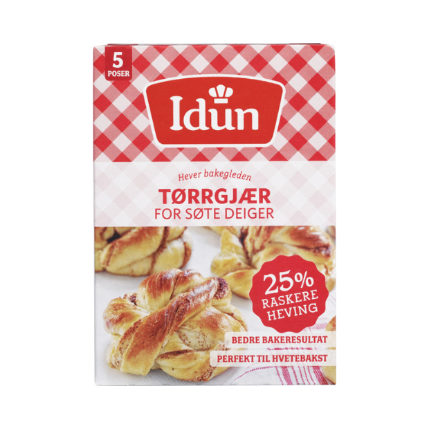 Dry Yeast for Sweet Dough - Tørrgjær Søt Deig 5pk Mors Hjemmebakte Idun