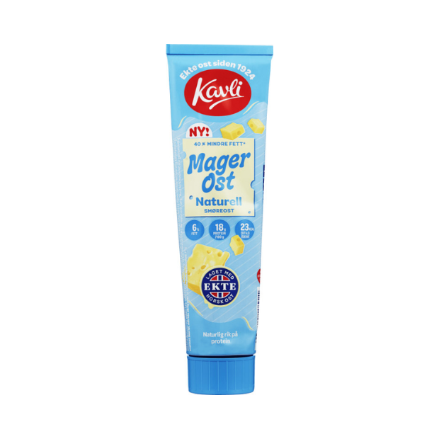 Light Cheese Spread Original Tube - Magerost Naturell Tube 175g Kavli