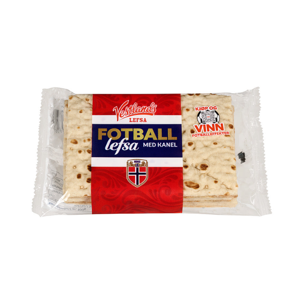 Cinnamon & Sugar Lefse - Vestlandslefsa Fotball 160g