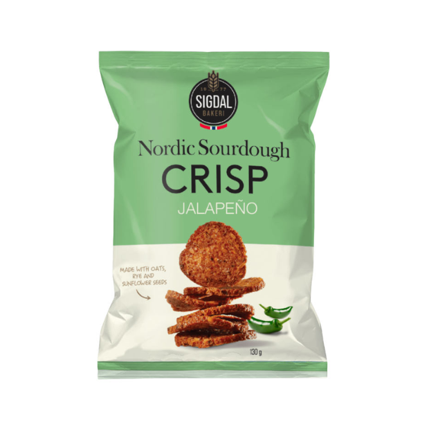 Nordic Sourdough Crisp Jalapeño 130g United Bakeries