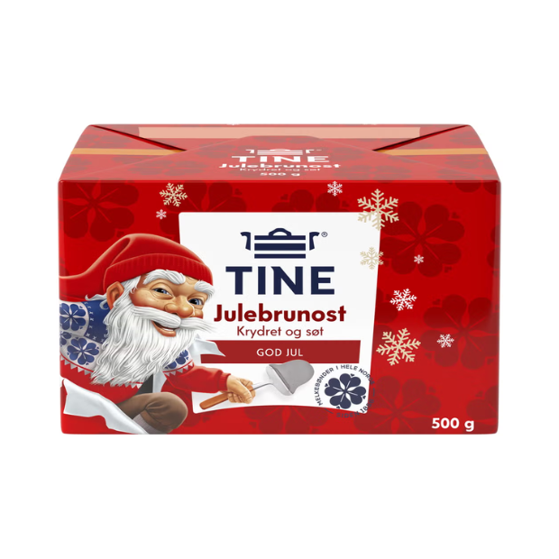 Christmas Cheese Spiced - Julebrunost Krydret 500g Tine