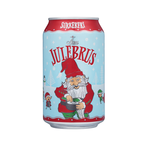 Aass Julebrus Sugar-Free 0.33 L Can -Christmas Soda