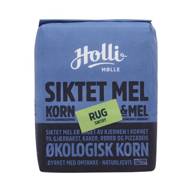 Sifted Rye Flour - Siktet Rugmel 1 Kg Holli Mølle