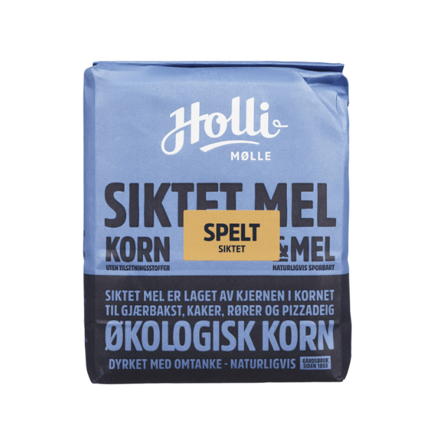 Organic Sifted Spelt Flour  - Speltmel Siktet Økologisk 1kg Holli Mølli