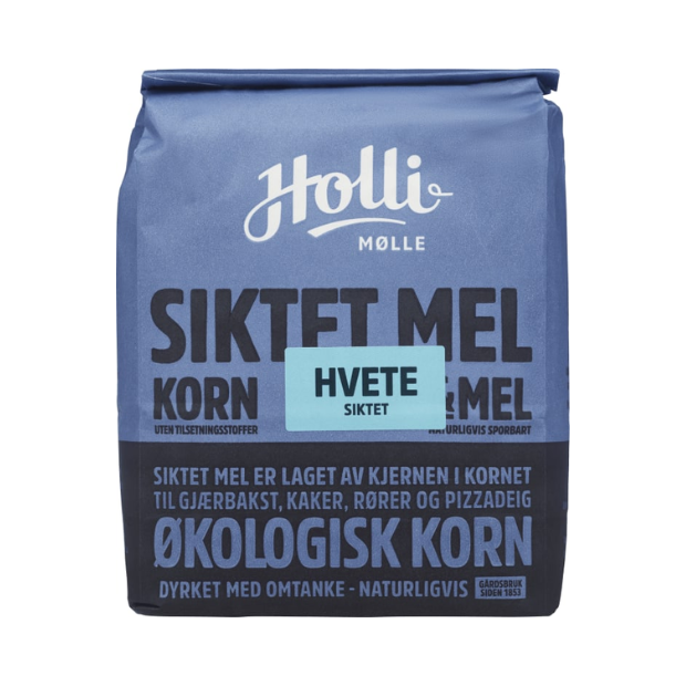 Organic Wheat Flour - Hvetemel Økologisk 1kg Holli Mølle