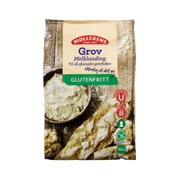 Coarse Gluten-Free Flour Mix - Melblanding Grov Glutenfri 700g Møllerens