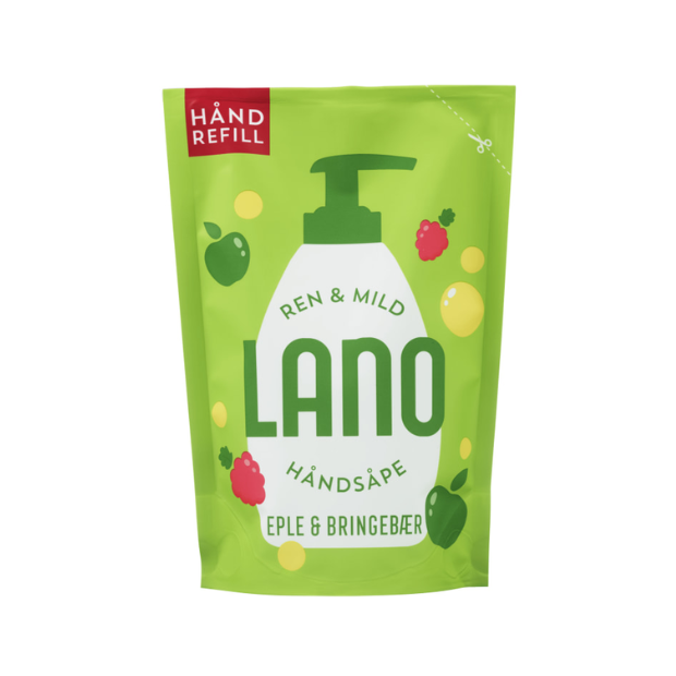 Hand Soap Apple & Raspberry - Lano Håndsåpe Eple & Bringebær 300ml
