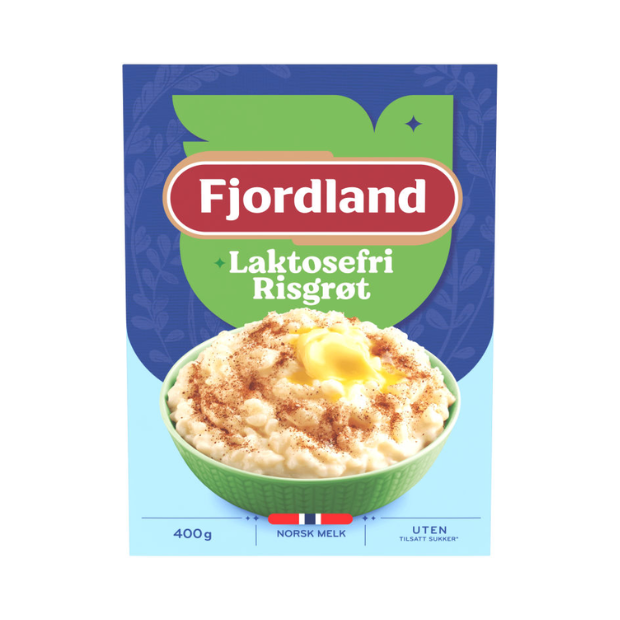 Rice Porridge  Lactose-Free - Risgrøt Laktosefri 400g Fjordland