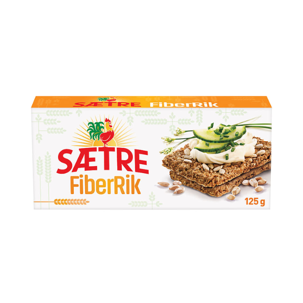 Sunflower Crispbread - Fiberrik Solsikke 125g Prepack Sætre