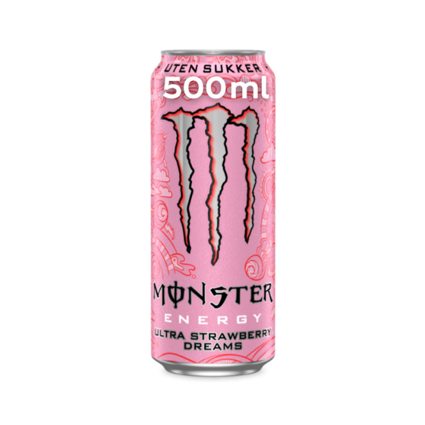 Monster Ultra Strawberry 0,5l boks