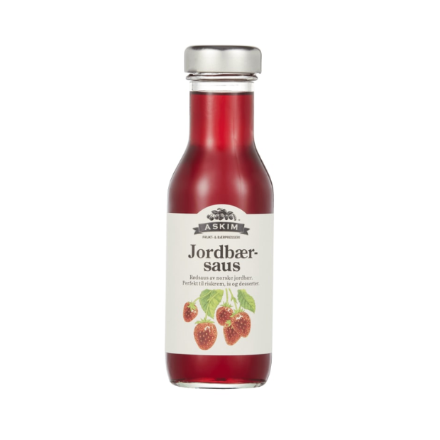 Strawberry Sauce - Jordbærsaus 250ml Askim