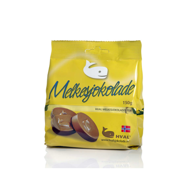 Hval Milk Chocolate - Hval Melkesjokolade 150g