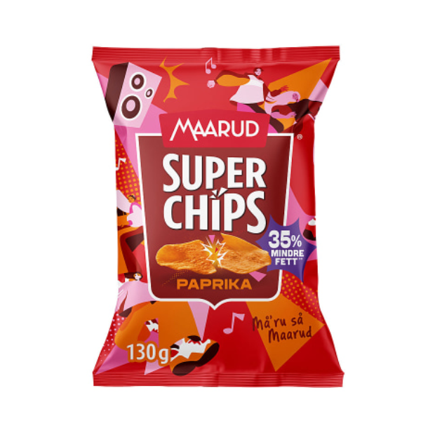 Superchips Paprika 140g Maarud