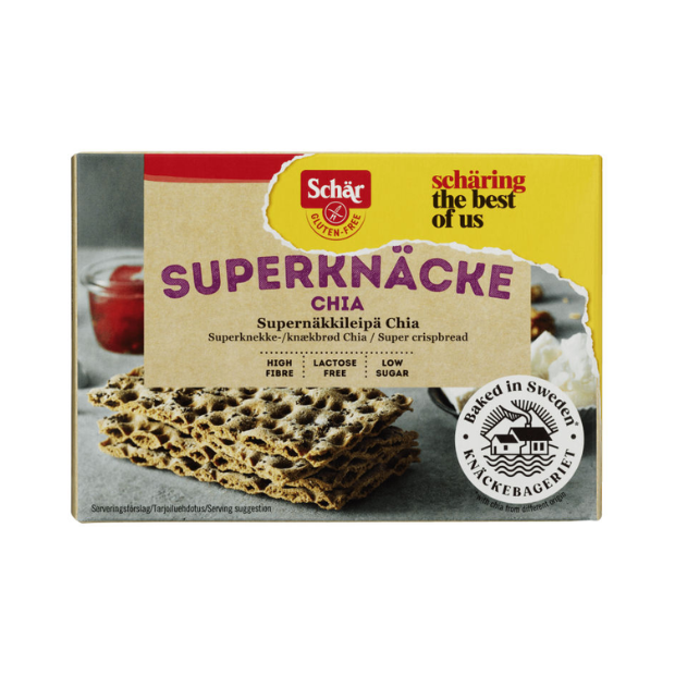 Superknäcke Chia Gluten-Free - Superknäcke Chia Gl.Fri 140g Schär