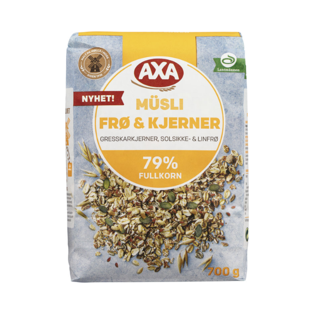 Müsli Seeds & Kernels - Axa Müsli Frø&Kjerner 700g