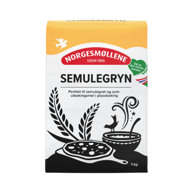 Semolina - Semulegryn 1kg Norgesmøllene