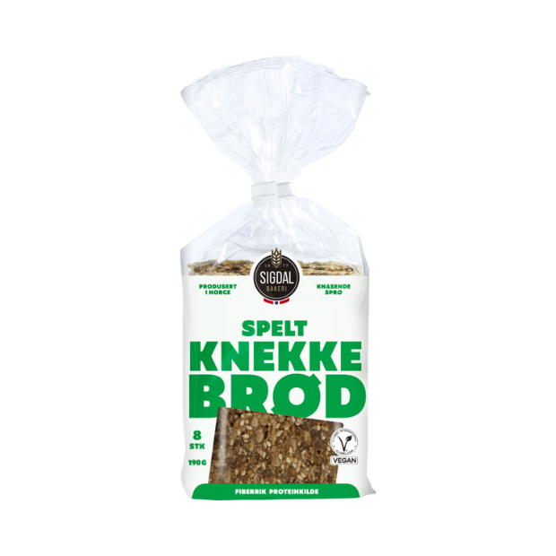 Spelt Crispbread - Speltknekkebrød 190g Sigdal