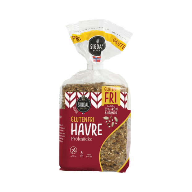 Crispbread Oat Gluten-Free - Knekkebrød Havre Gl.Fri 190g Sigdal