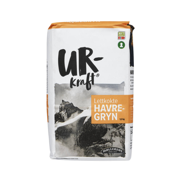 Quick-Cooking Oats - Havregryn Lettkokte 1,2kg Urkraft