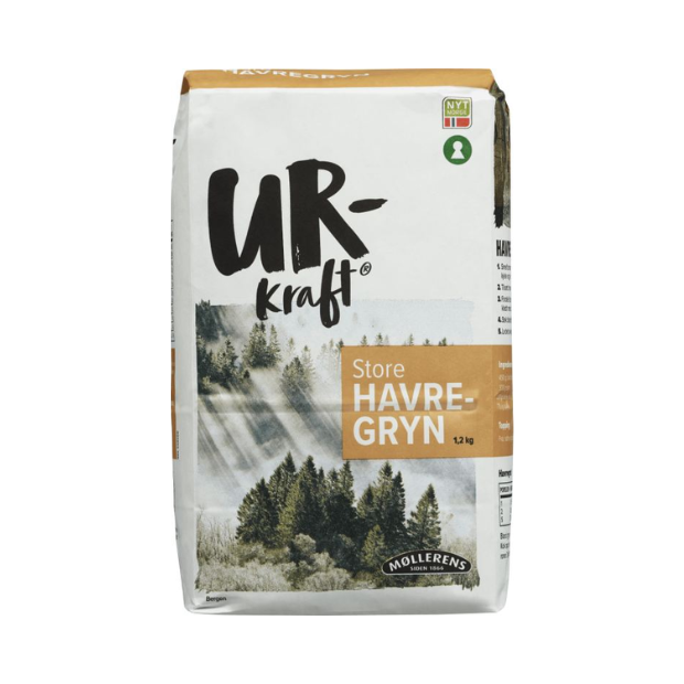 Large Oat Flakes - Havregryn Store 1,2kg Urkraft
