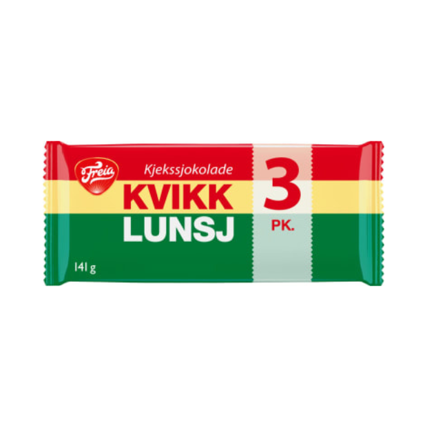 Kvikk Lunsj Chocolate 3x47g Freia – Norwegian Chocolate Bar Kvikk Lunsj Chocolate 3x47g Freia – Norwegian Chocolate Bar