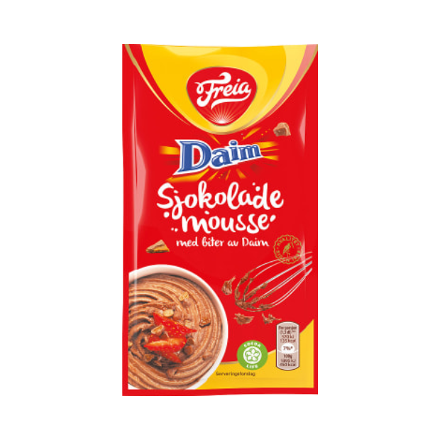 Chocolate Mousse Daim Pieces 100g Freia | Chocolate Mousse | All season, baking, chocolate, Chocolate Mousse, Dessert Topping, Party | Freia