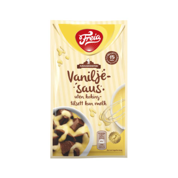 Vanilla Sauce Instant 56g Freia | Vanilla Sauce | All season, baking, Dessert Topping, Party, Vanilla Sauce | Freia