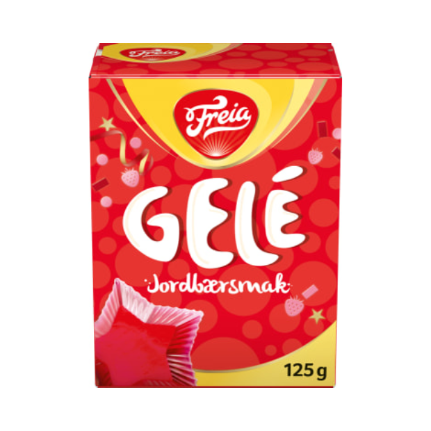 Jelly Strawberry 125g Freia | Strawberry Jam | All season, baking, Party, Snacks, Strawberry Jellies | Freia