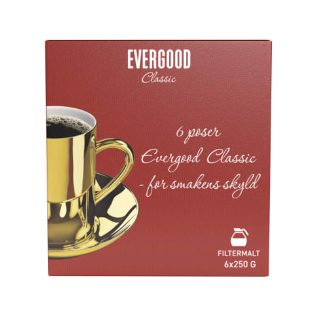 Evergood Classic Filtermalt 6x250g | Coffee | Evergood