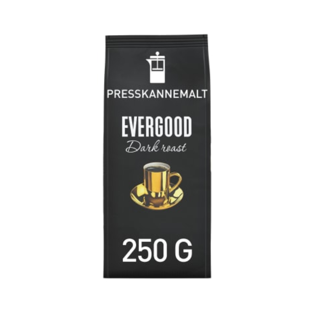 Evergood Dark Roast Pressmalt(Pressmalt) 250g | Coffee | Snacks | Evergood