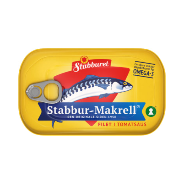 Stabbur-Makrell i Tomat 110g Stabburet | Fish Spread | All season, breakfast, Fish Spread, Snacks | Stabburet