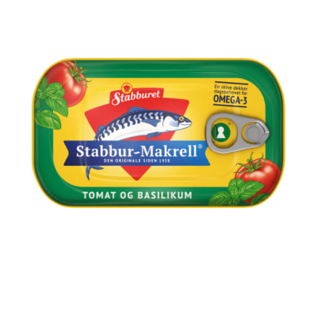 Stabbur-Makrell Tomat&Basilikum 110g | Fish Spread | breakfast, Fish Spread, Snacks | Stabburet