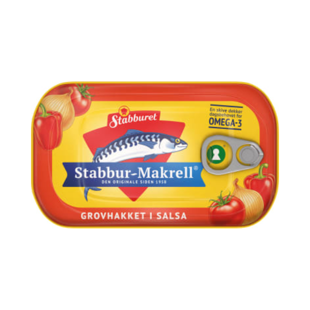 Stabbur-Makrell Hakket i Salsa 110g Stabburet | Fish Spread | All season, Fish Spread, Snacks | Stabburet