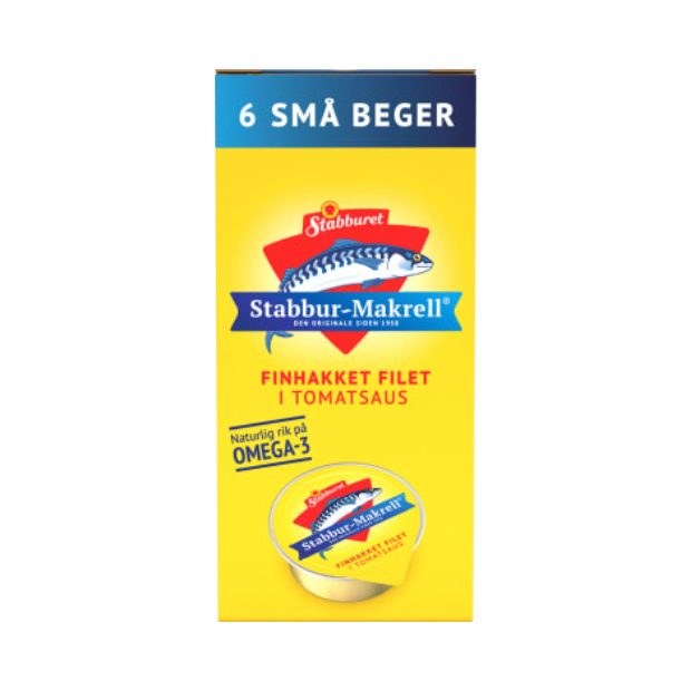 Stabbur-Makrell Porsjon 6x22g Stabburet | Fish Spread | All season, Fish Spread, Snacks | Stabburet