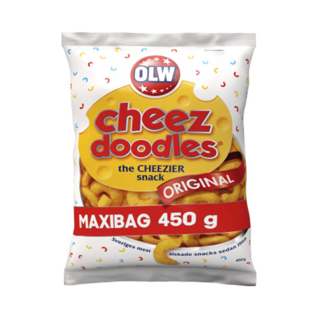 Cheez Doodles Maxibag 450g Olw | Cheese Puffs | All season, Party, Snacks | Olw