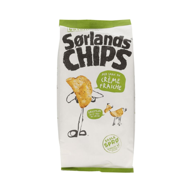 Sørlandschips Original Crème Fraîche 200g | Potato Chips | All season, Snacks | Sørlandschips