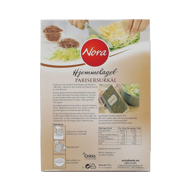 Nora Parisersurkål – Homemade Style Sauerkraut 450g