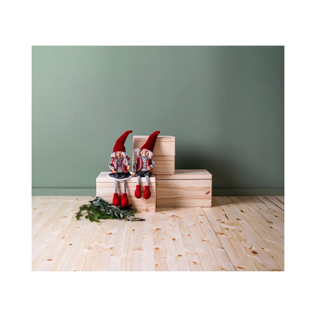 Troll Gnome 34 cm Sitting - Trollnisse 34 cm sittende