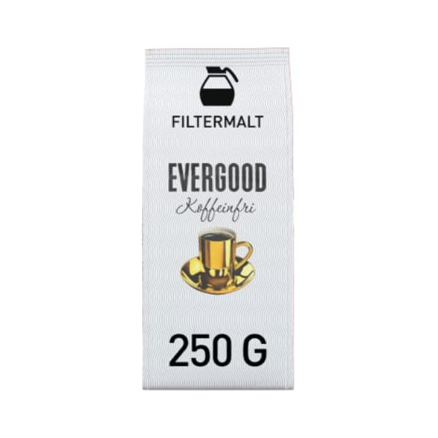 Evergood Decaffeinated Ground Coffee 250g | Decaffeinated Ground Coffee | All season, Coffee, Decaffeinated Ground Coffee, Snacks | Evergood
