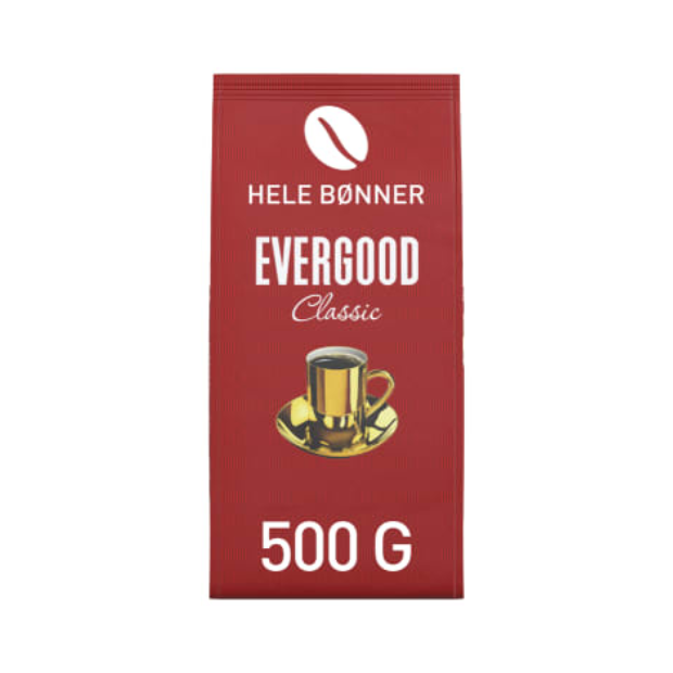 Evergood Classic Whole Beans Coffee 500g | All season, Roast Whole Beans, Snacks | Whole Beans