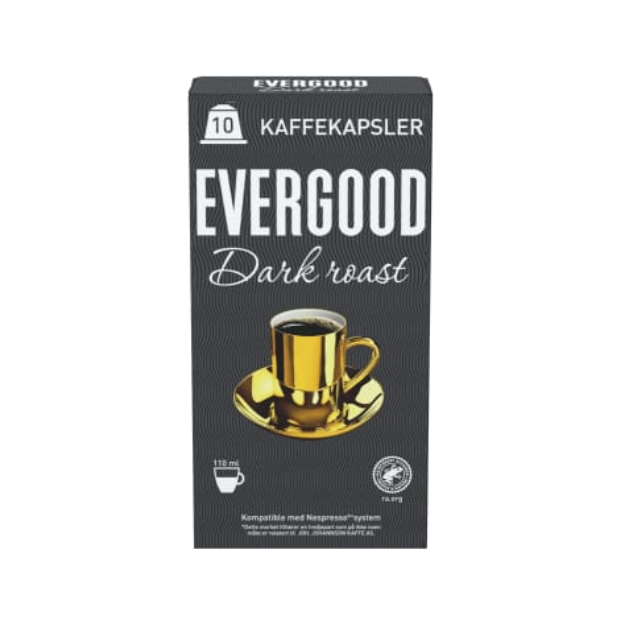 Evergood Dark Roast Coffee Capsule 10 pcs Coffee | Dark Roast Coffee Capsules | All season, Coffee, Snacks | Evergood