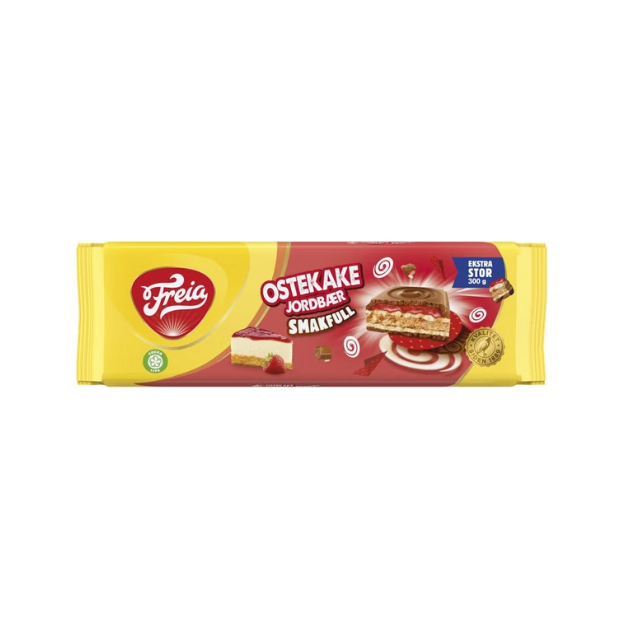Strawberry Cheesecake Flavorful 300g Freia(Smakfull Ostekake Jordbær) | Chocolate | All season, chocolate, Party, Snacks | Freia