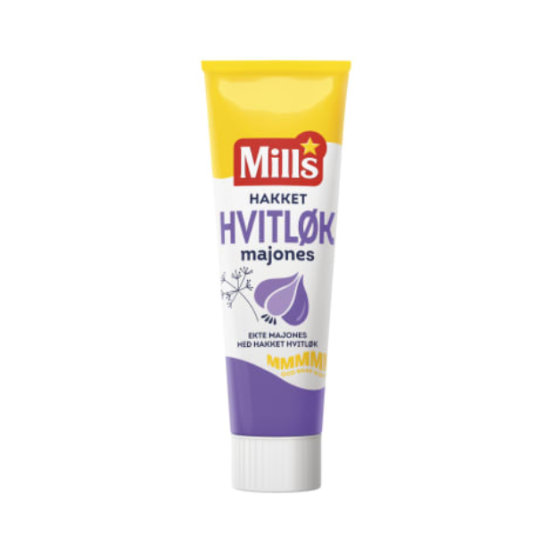 Garlic Mayonnaise 95g Mills (Hvitløksmajones) | Mayonnaise | Cooking, Side Dishes | Mills