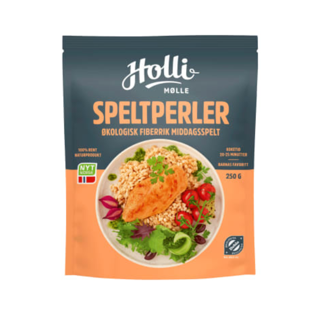 Spelt Pearls High Fiber 250g Holli Mølle (Speltperler Fiberike) | Rice | All season, Cooking | Holli Mølle